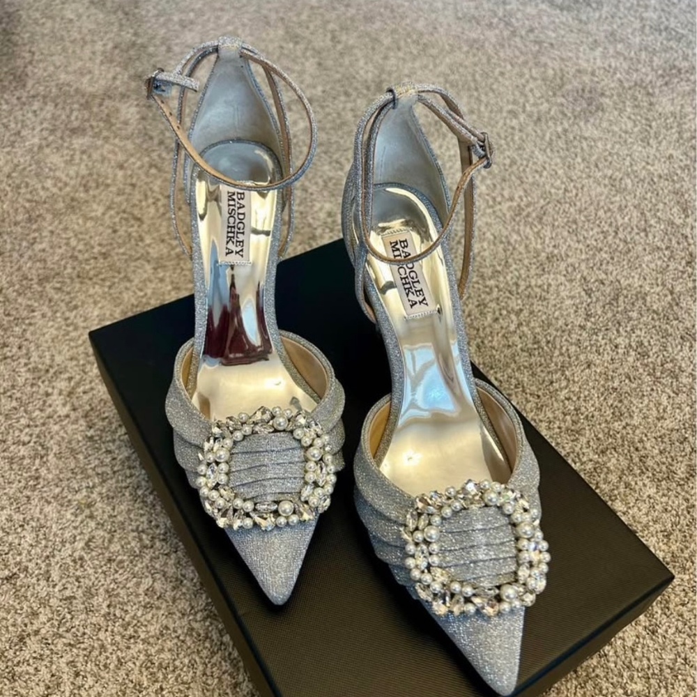 Badgley Mishka Nisha Ankle Strap Stiletto